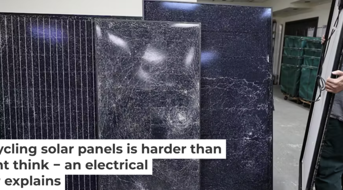 Broken and worn-out solar panels can be recycled, but it’s not easy. Suzanne Kreiter/The Boston Globe via Getty Images